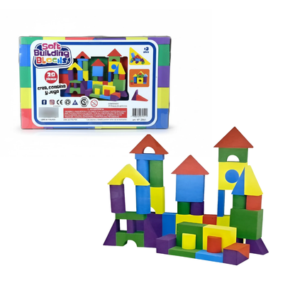 Soft Building Blocks Ditoys – Bloques Blandos Goma Eva 29 Piezas