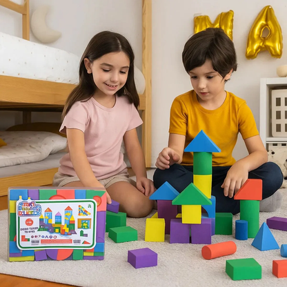 Soft Building Blocks Ditoys – Bloques Blandos Goma Eva 47 Piezas