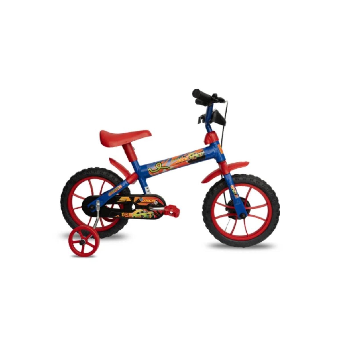 Bicicleta Infantil  Rojo y Azul de Montaña Rodado 12 con Rueditas