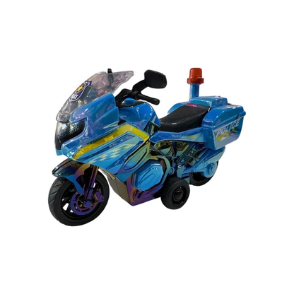 Motos Policia a Fricción Varios Colores