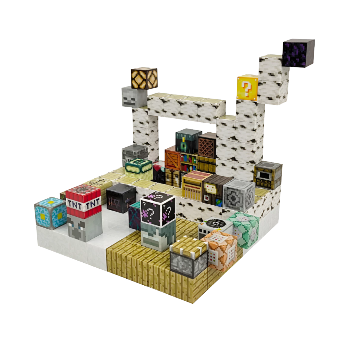 Cubos Magnéticos Bloques de Minecraft Tienda De Herramientas 128 Piezas T097