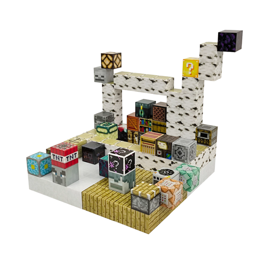 Cubos Magnéticos Bloques de Minecraft Tienda De Herramientas 128 Piezas T097