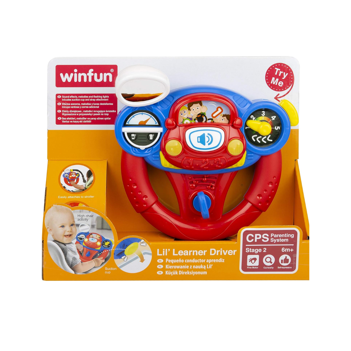 Volante Para Bebés Con Luz Y Sonido Winfun