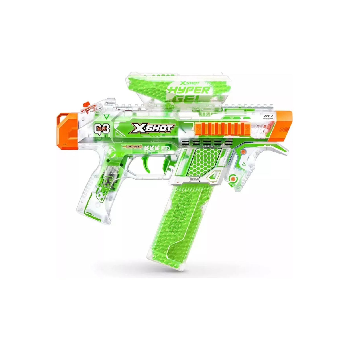 Pistola Lanzadora Hyper Gel 5000 Brilla En La Oscuridad X-Shot