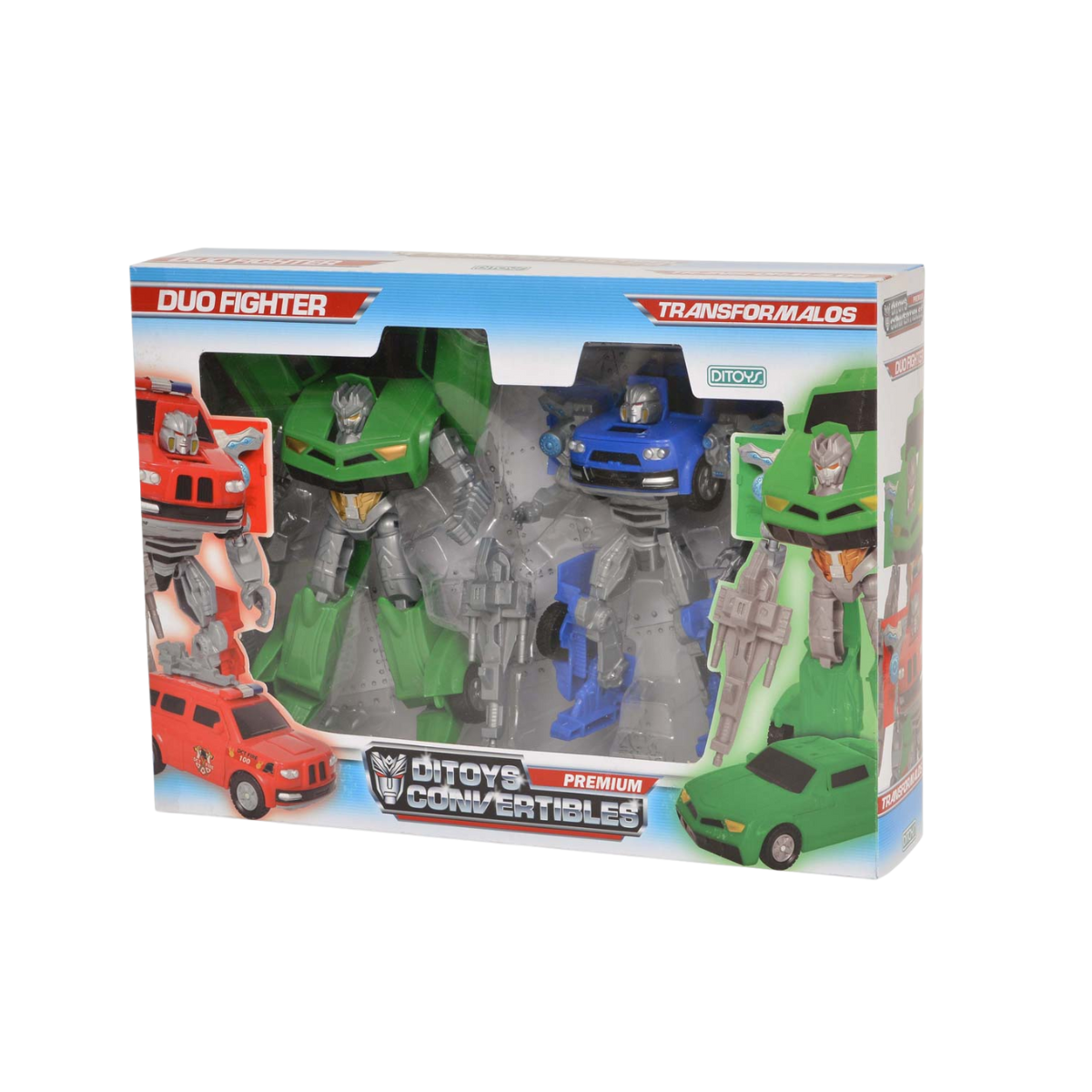 Convertibles Duo Fighter Ditoys - Set de Vehículos Transformables