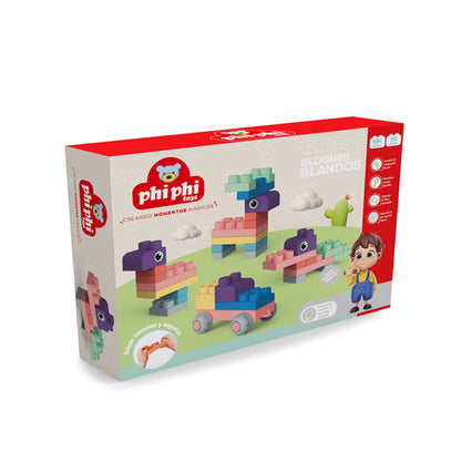 Juego De Bloques Soft 20 Piezas Phi PhiToys