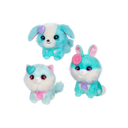 Scruff-a-Luvs 326 Celeste - Mascota de Peluche Sorpresa (Cachorro/Conejito/Gatito)