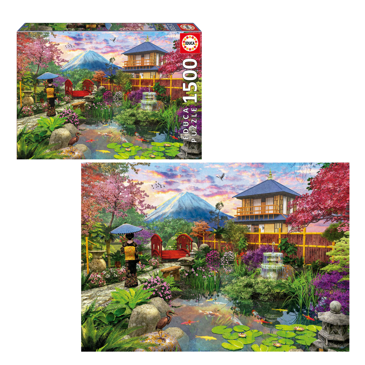Puzzle Jardín Japonés Japanese Garden 1500 Piezas Educa
