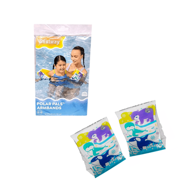 Bracitos Flotadores Inflables "Animalitos" 23x15 cm - PVC Resistente