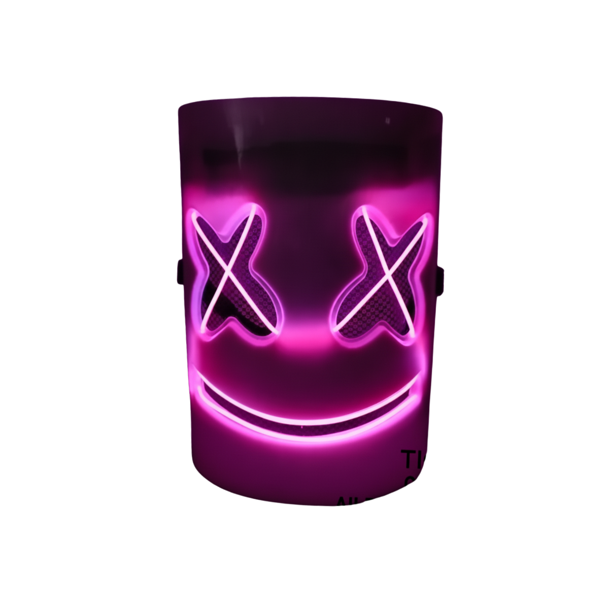 Máscara Marshmello Luminosa LED Neón (x1)