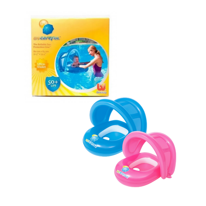 Asiento Flotador para Bebés con Quitasol y Filtro UV 50+ (80x86 cm)