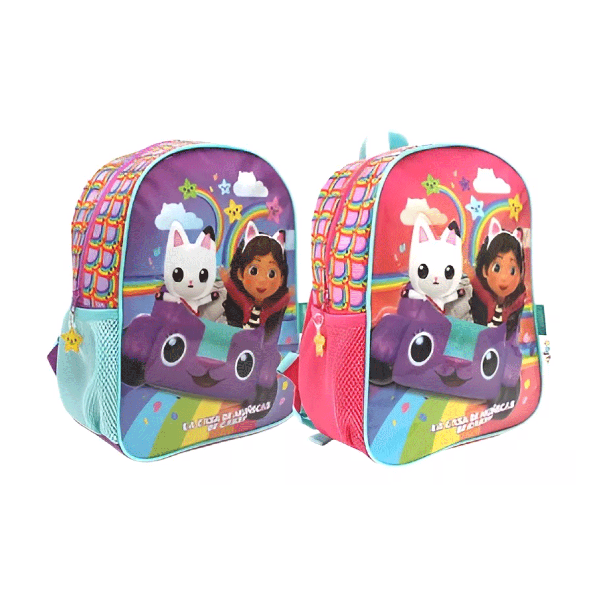 Mochila 12 Espalda Gabby Dollhouse Arco Iris