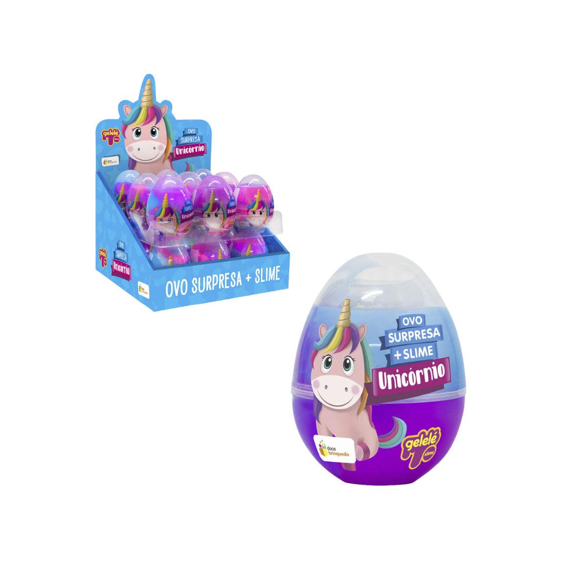 Slime Gelelé Huevo Sorpresa Unicornio