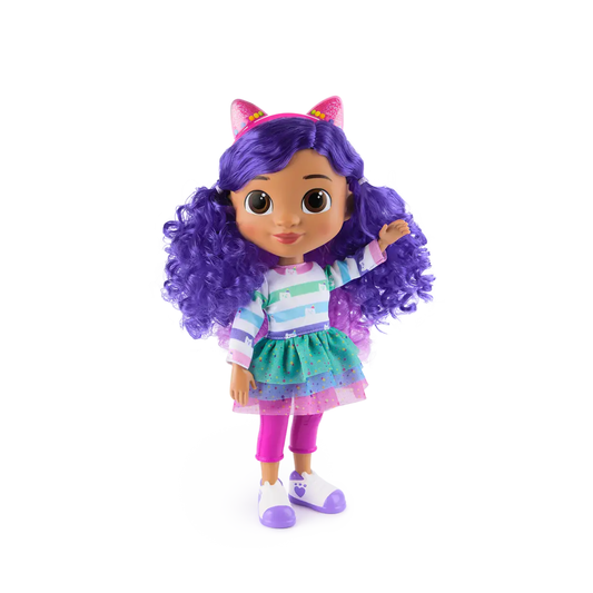Gabby’s Dollhouse Figura Interactiva Gabby 33 cm - Sing & Celebration (Canta y Habla Español)