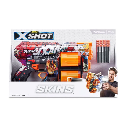 Pistola X-Shot Skins Dread Boom 12 Darts
