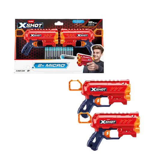 Set X-Shot Double Micro Excel 2.0 con 16 Dardos