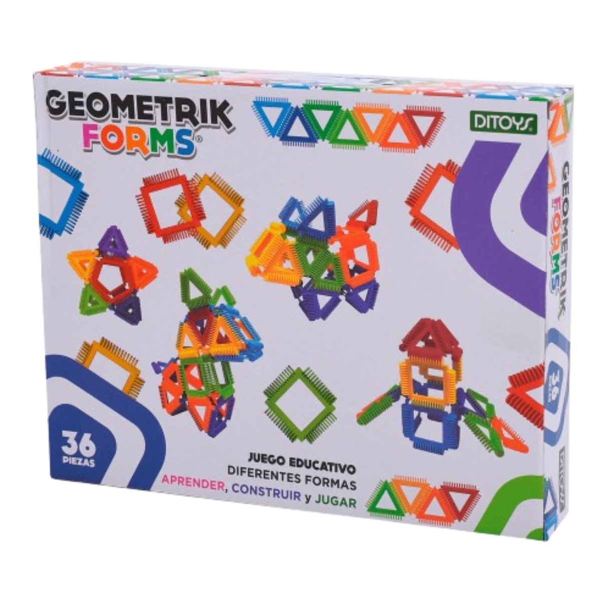 Juego De Mesa Geometrik Forms 36 piezas Ditoys