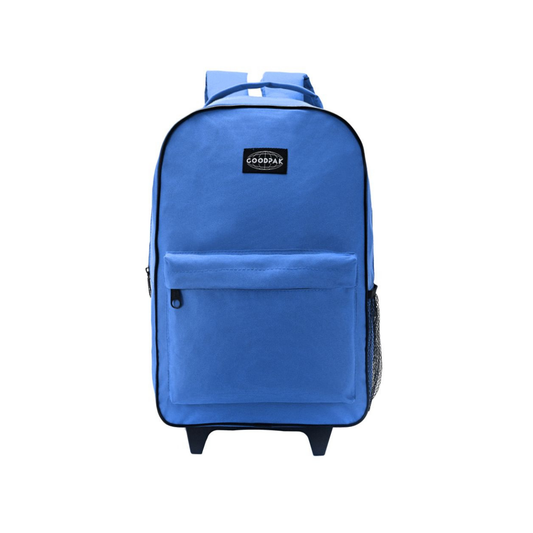 Set Escolar de Mochila Carrito Azul Goodpak + 1 Botella Deportivas Skora