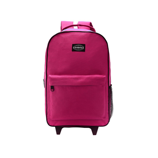 Mochila con Carro GoodPak Fucsia 17” Escolar