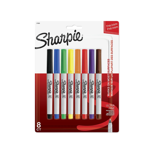 Set de Marcadores Sharpie Ultra Fino x 8 Colores Surtidos