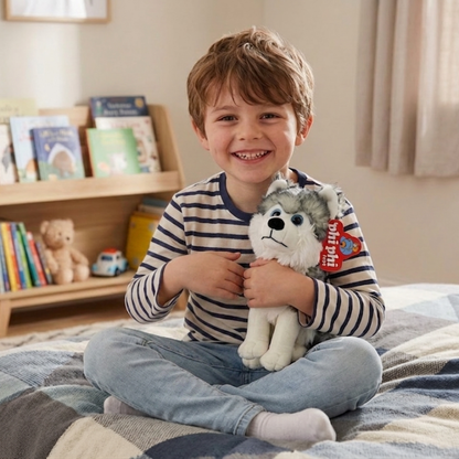 Peluche Perro Siberiano Sentado Soft 25 cm Phi Phi Toys