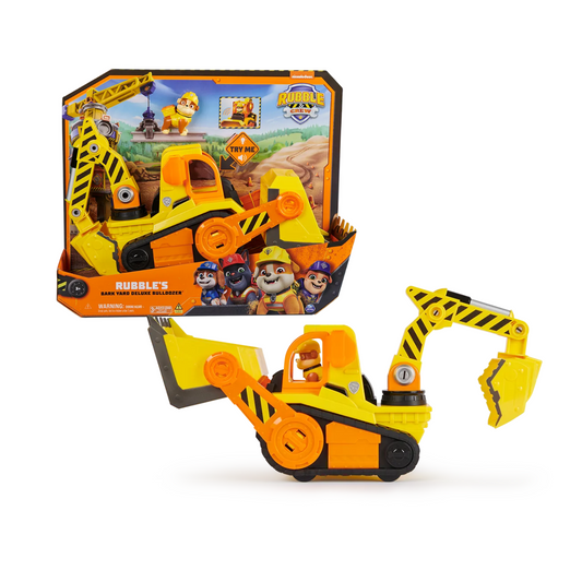 Camión Deluxe Rubble Bark Yard Bulldozer Rubble & Crew Vulcanita