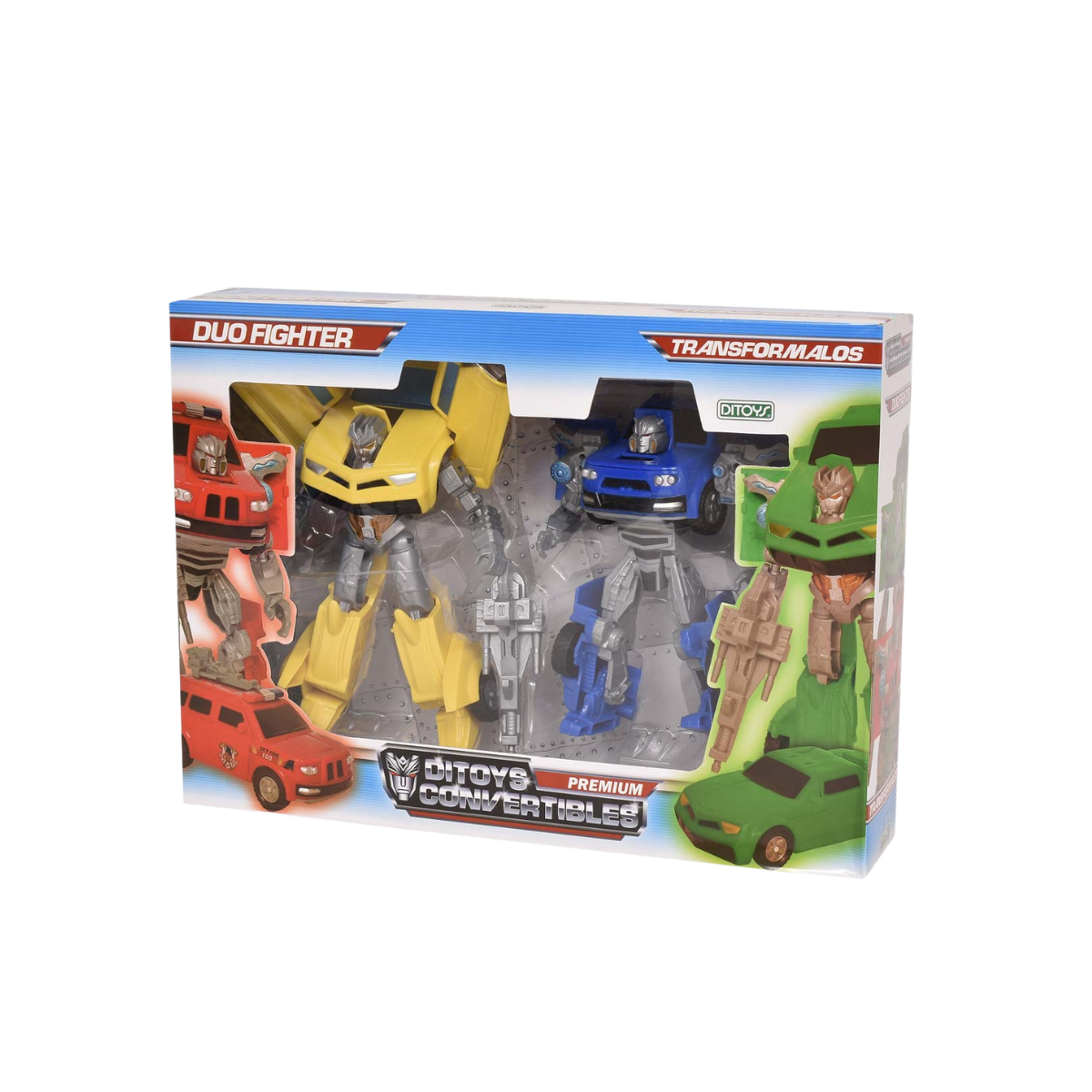 Convertibles Duo Fighter Ditoys - Set de Vehículos Transformables