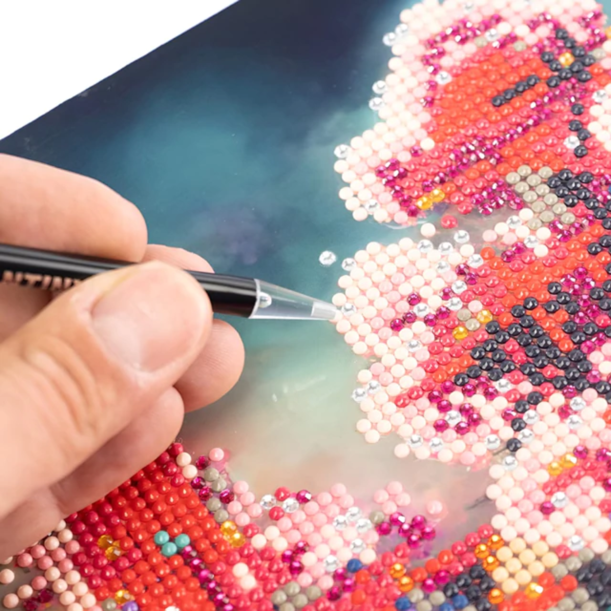 Set De Arte Diamantiny Con Gemas Modelo Paisaje Árboles