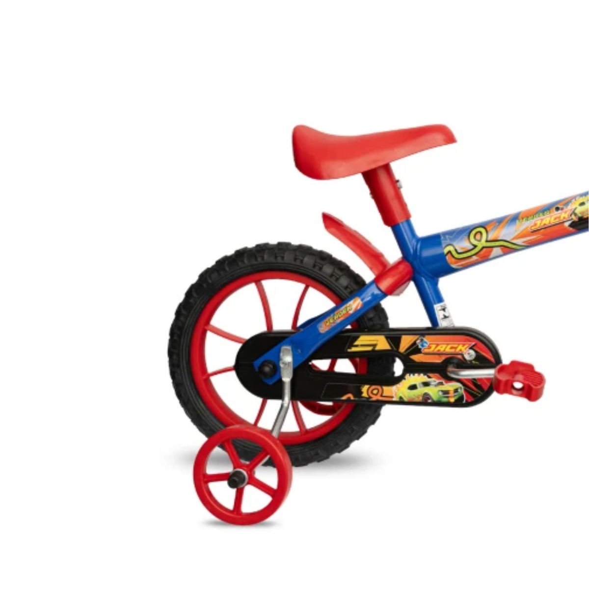 Bicicleta Infantil  Rojo y Azul de Montaña Rodado 12 con Rueditas