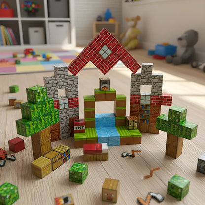 Bloques Magnéticos Mini Park 100 Piezas Z018