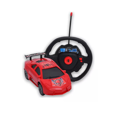 Auto Radio Control Spiderman Con Volante 2 Funciones Ditoys