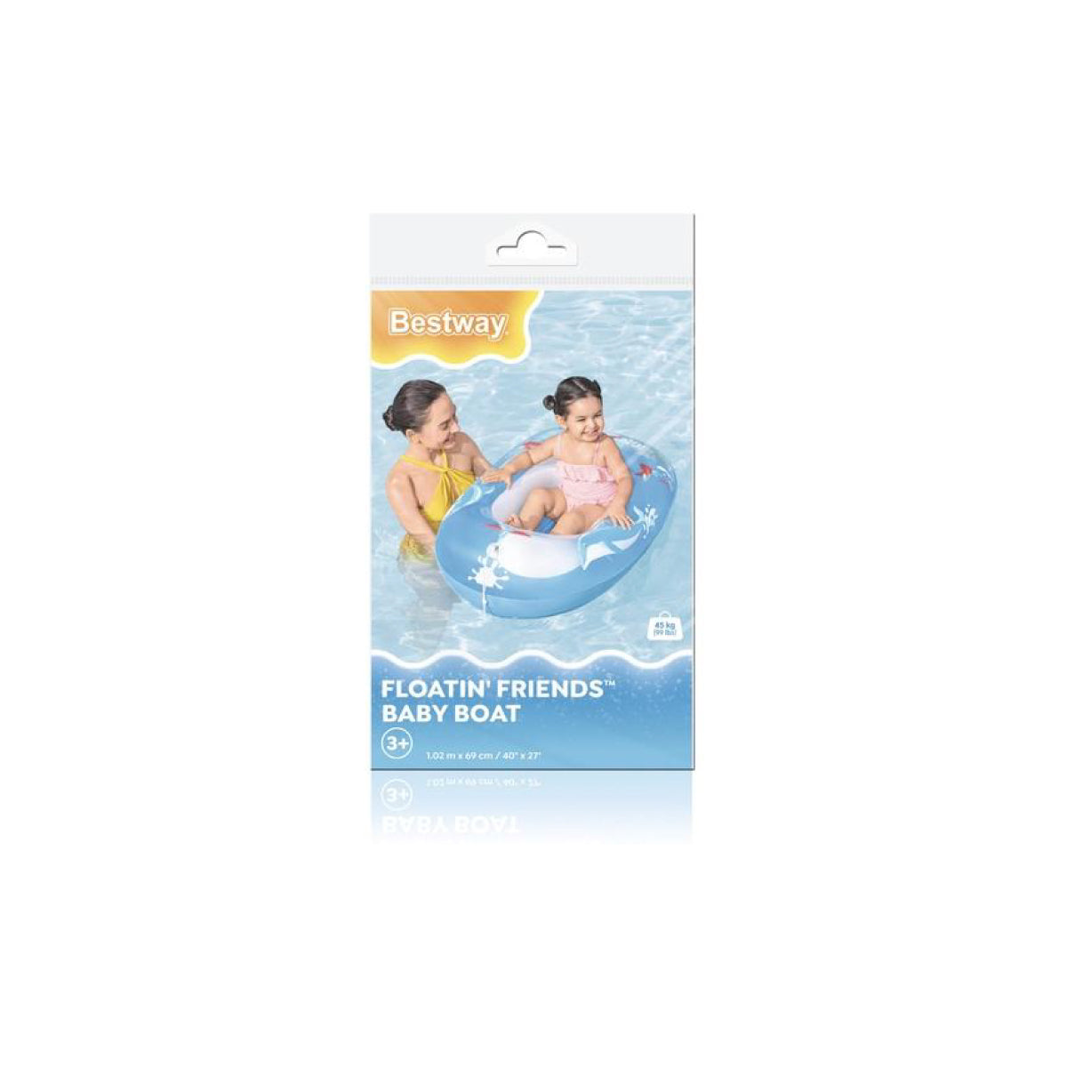 Bote Inflable Diseño De Mar 102x69Cm Bestway