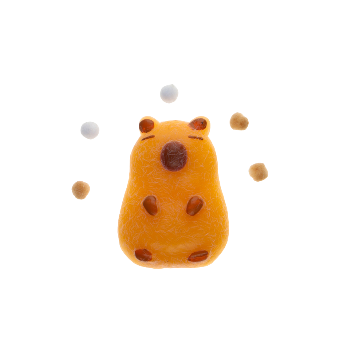 Juguete Antiestrés Squeeze Capybara Con Pelos