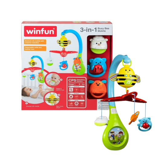 Móvil Cunero Musical 3en1 Winfun