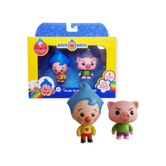Set de Muñecos Semi Articulados Plim Plim x2