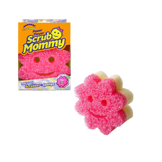 Esponja Scrub Mommy Power Flower Pink