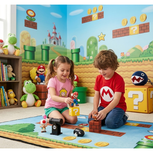 Playset Diorama Super Mario Acorn Plains 25 cm