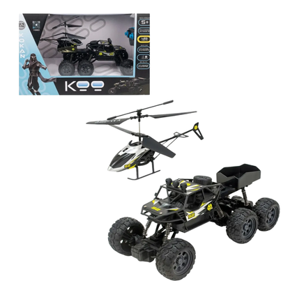 Camioneta Todoterreno 6x6 con Helicóptero R/C KOO