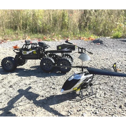Camioneta Todoterreno 6x6 con Helicóptero R/C KOO