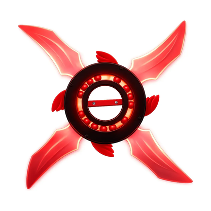 Tornado Shuriken Ninja Giratorio con Luz Recargable