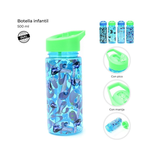 Botella Infantil Skora Let’s Play 500 ml con Pico