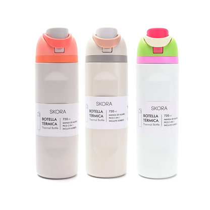 Botella Térmica Skora de Acero Inoxidable - 720 ml