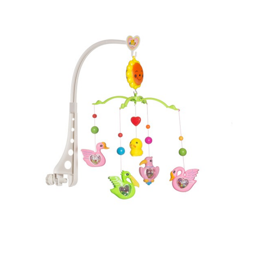 Móvil Cunero a Cuerda con Música y Sonidos de Patos