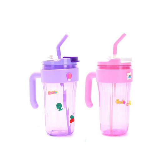 Vaso Skora Think Happy 800 ml con Agarre y Sorbete