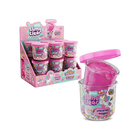 Slime Gelelé Magic Unicorn con Dijes