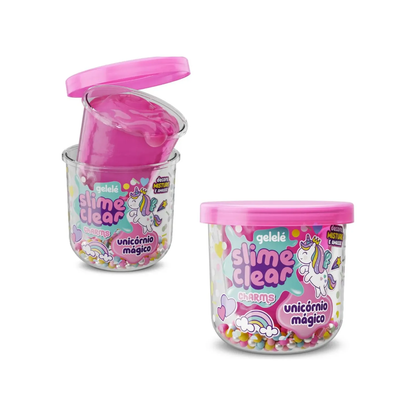 Slime Gelelé Magic Unicorn con Dijes