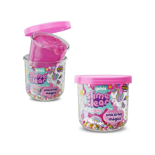 Slime Gelelé Magic Unicorn con Dijes
