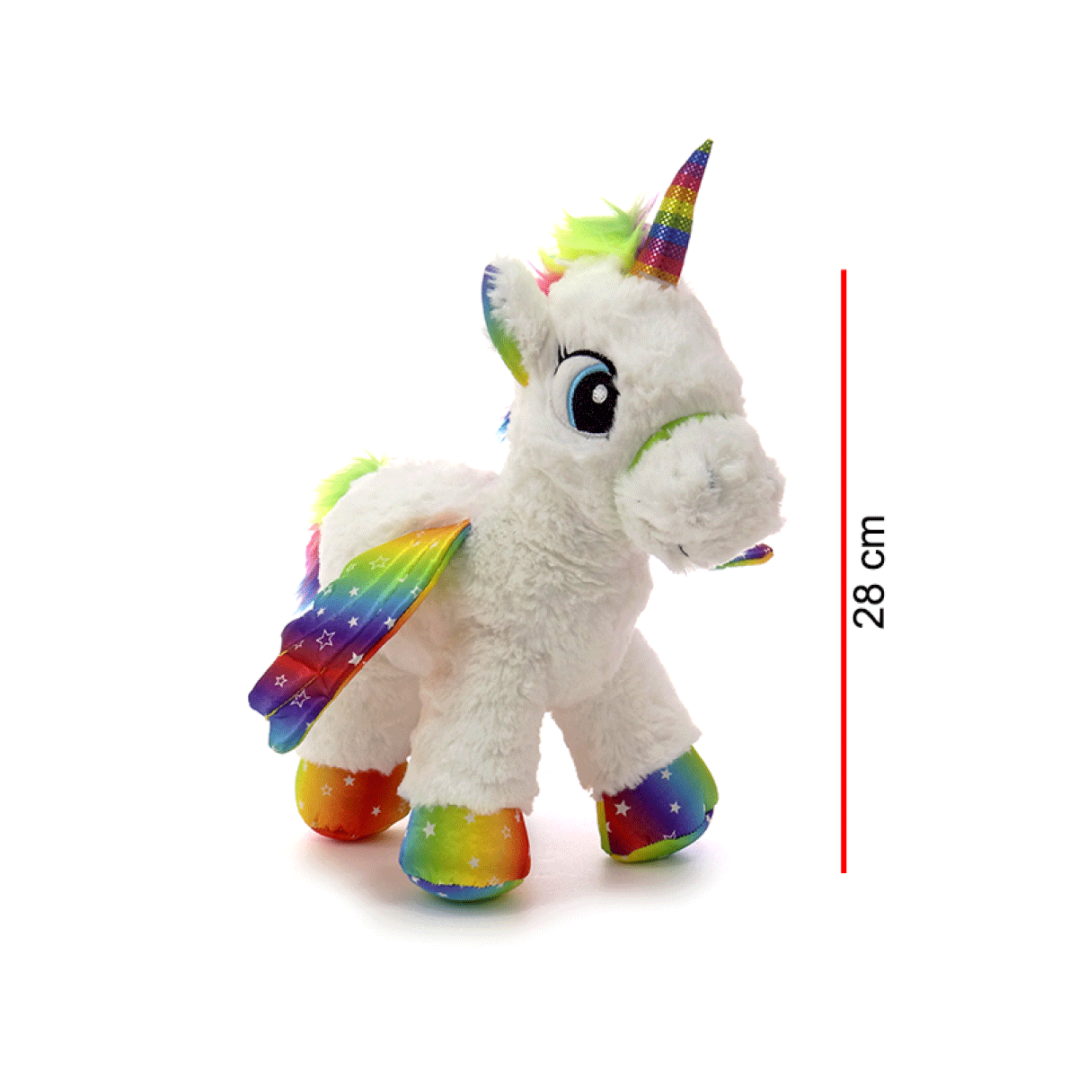 Peluche Unicornio Con Alas 28cm Phi Phi toys JUGUETERIAS MONOCOCO