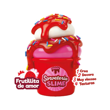 Kit de Slime Creativo - Temática Helado de Frutilla