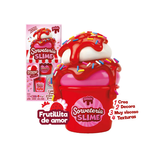 Kit de Slime Creativo - Temática Helado de Frutilla